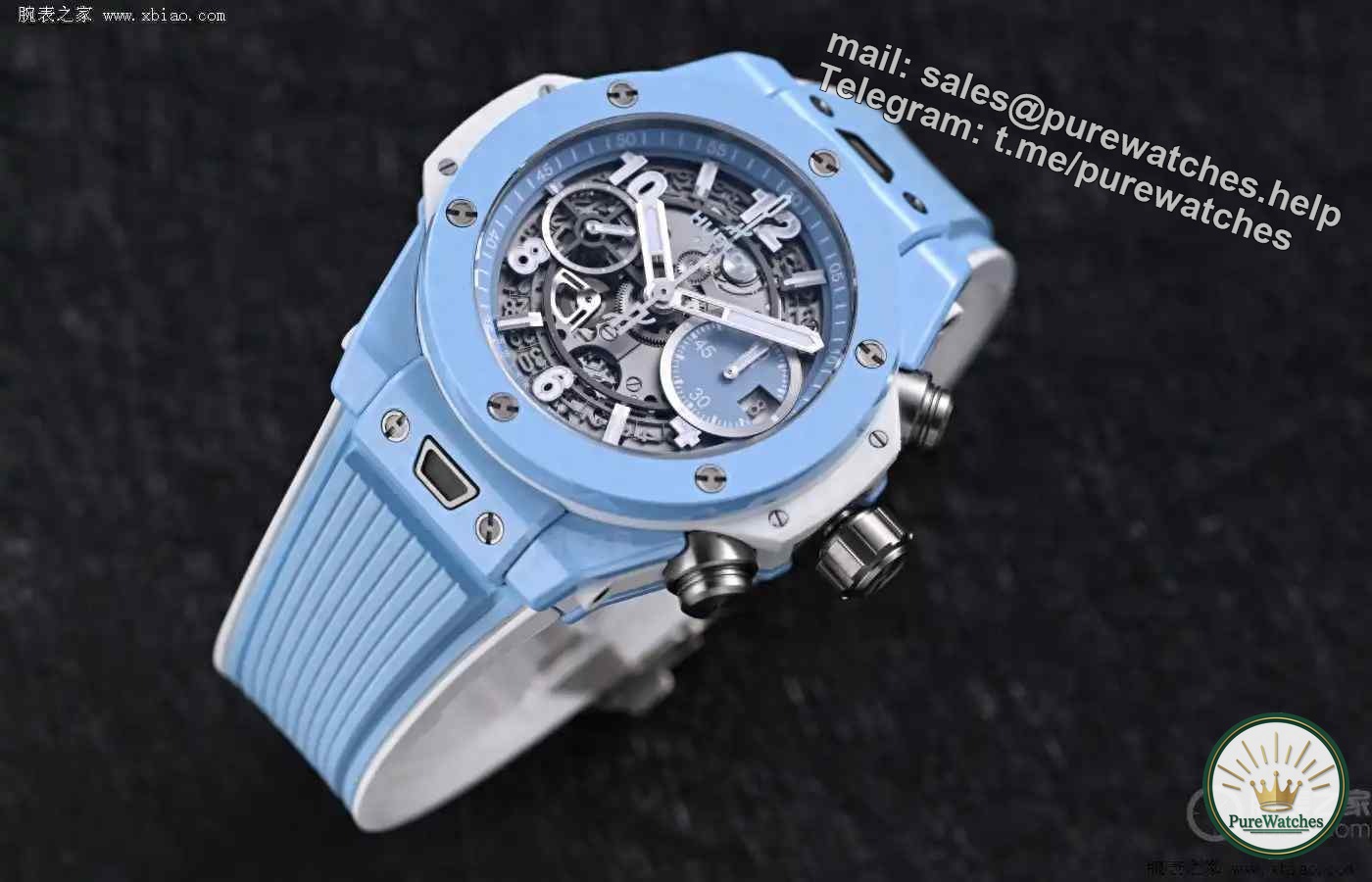 Hublot BIG BANG series, sky blue ceramic watch, the king of chronographs within 200,000 yuan!