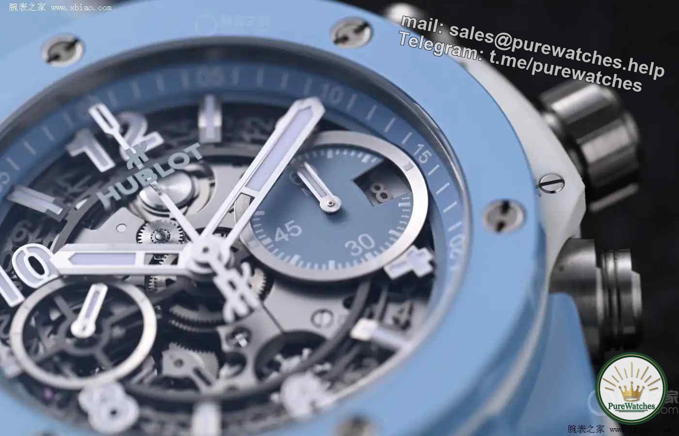 Hublot BIG BANG series, sky blue ceramic watch, the king of chronographs within 200,000 yuan!