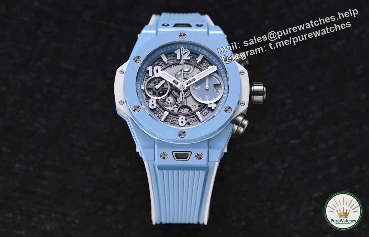Hublot BIG BANG series, sky blue ceramic watch, the king of chronographs within 200,000 yuan!