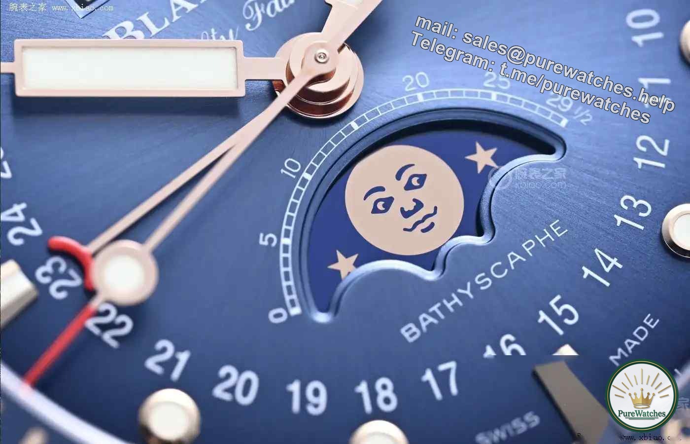 Diving watches are also crazy! Blancpain’s deep submersible has a full calendar of moon phases and flyback timing, a top-notch match!