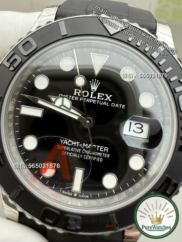 VS factory platinum yacht 42mm counterweight version V3, Dandong 3235 movement is more stable!