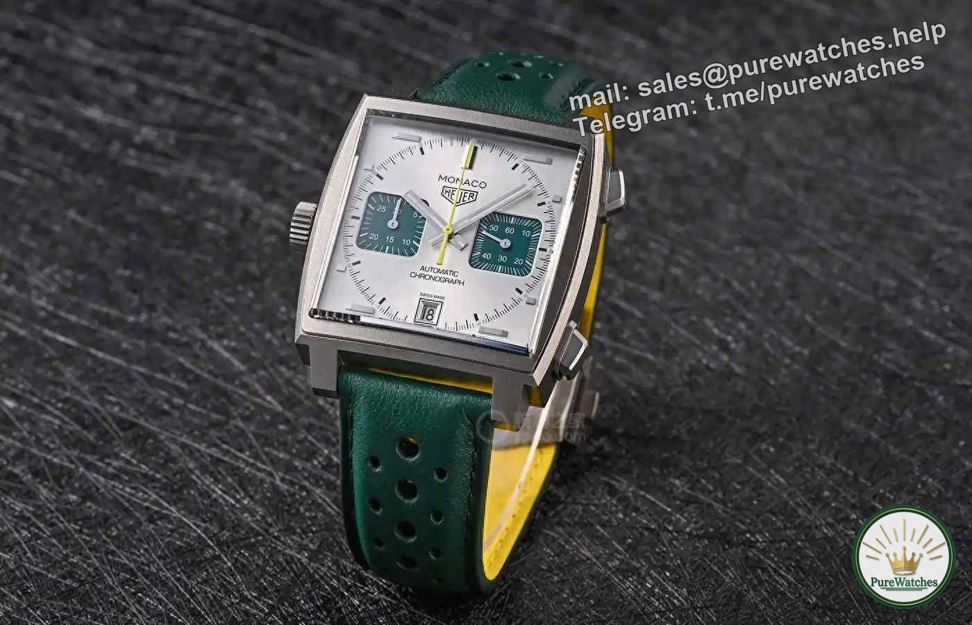 Monaco’s new colors are coming! TAG Heuer British Racing Green, limited to 1,000 pieces!