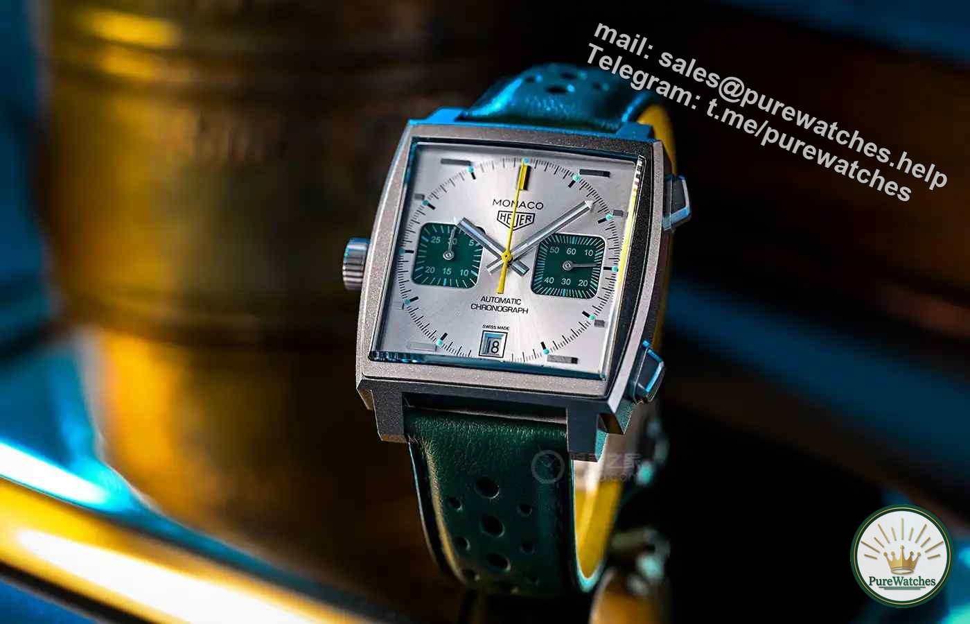 Monaco’s new colors are coming! TAG Heuer British Racing Green, limited to 1,000 pieces!