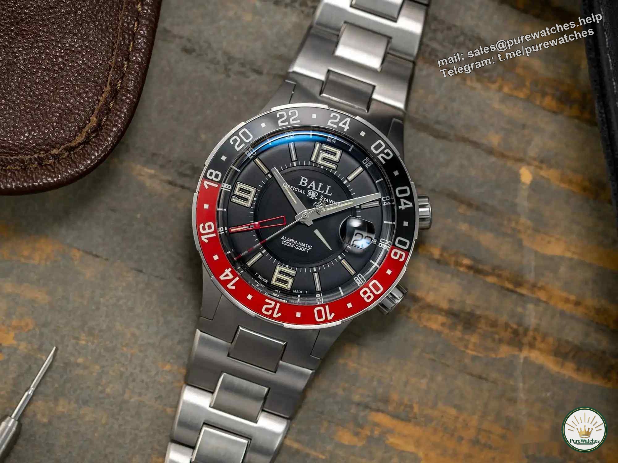 Fall in love with Ball Roadmaster M Model A, GMT, alarm, tritium lights, all of them!