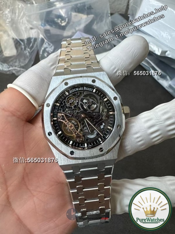 Stunning! THB factory Royal Oak 15407st hollow steel watch, the details are perfectly reproduced!