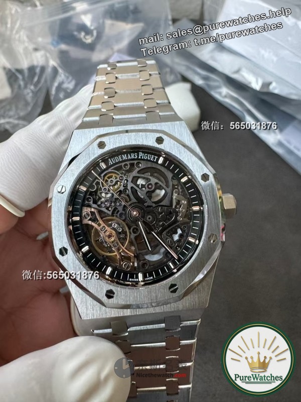 Stunning! THB factory Royal Oak 15407st hollow steel watch, the details are perfectly reproduced!
