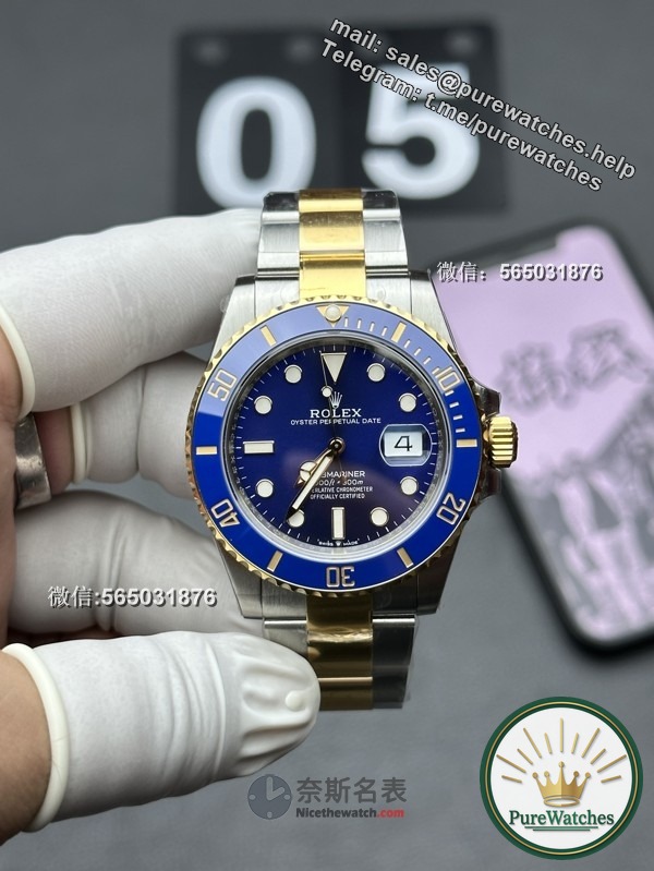 Top replica! How to distinguish the authenticity of the gold and blue Submariner between VS factory Rolex?