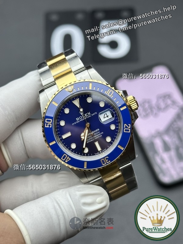 Top replica! How to distinguish the authenticity of the gold and blue Submariner between VS factory Rolex?