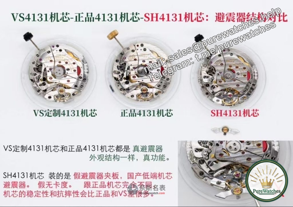 VS Factory Daytona 4131 movement details comparison, after reading it you will know how awesome it is!