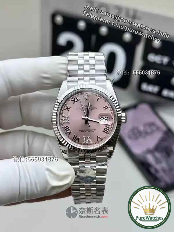 Fall in love with this pink palette Roma! A+ Factory Women’s 31 Log, Dandong 2824 movement, you won’t be able to put it down!