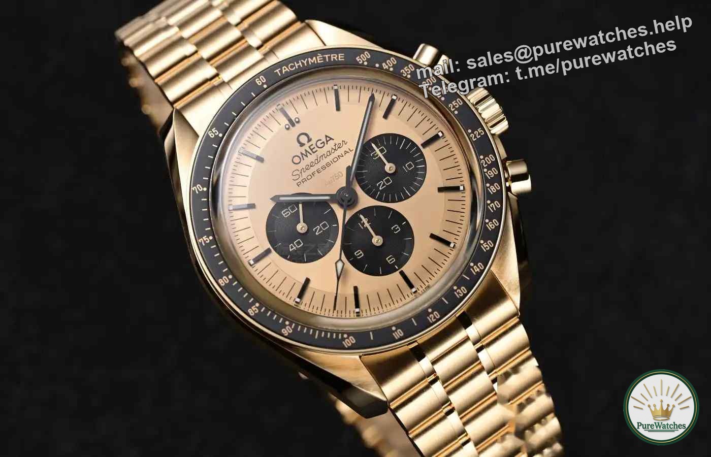 The atmosphere is so high! Omega Speedmaster Moonshine 18K gold model, you will cry if you miss it!