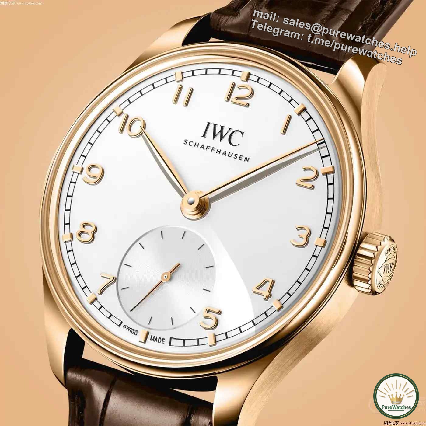The new luxury favorite! IWC Portuguese series 18K red gold watch, 40 & 42 mm for you to choose!