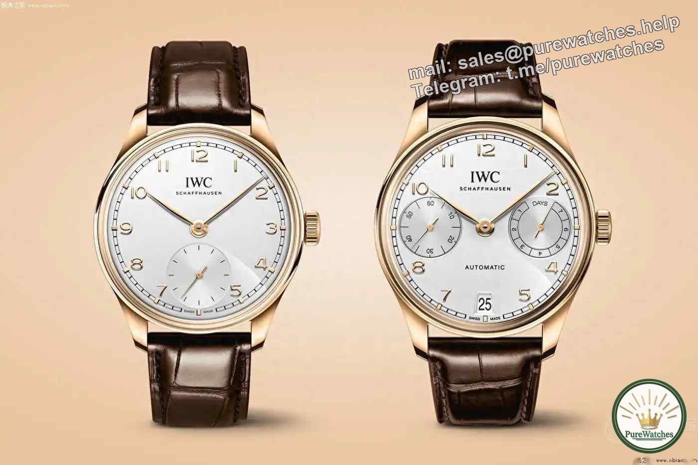 The new luxury favorite! IWC Portuguese series 18K red gold watch, 40 & 42 mm for you to choose!