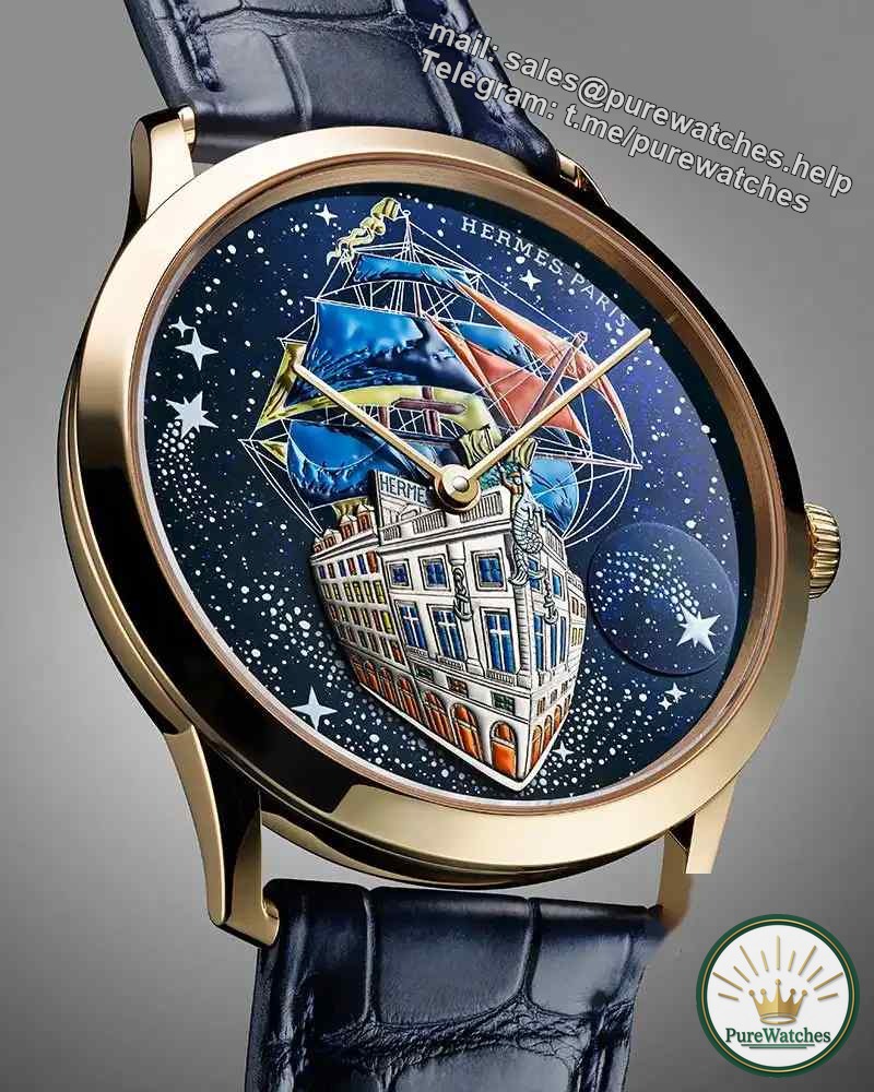 Hermès’ new masterpiece! The Slim d’Hermès Flagship watch will take you to the poetic night sky!