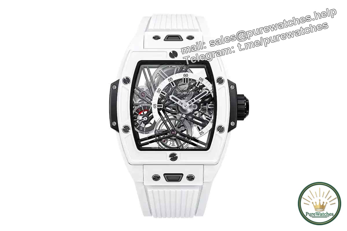 Hublot Spirit of Big Bang polar white ceramic tourbillon five-day chain watch challenges the limits of complex watchmaking!