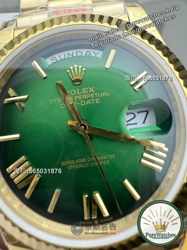 How heavy is the weighted version of the QF factory Rolex day calendar? It’s heavy to hold. Are you excited?