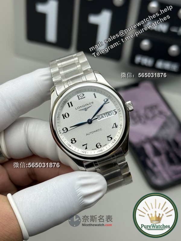 How is the workmanship of the XF factory Longines Master Double Calendar compared to the genuine one? Can it be passed through the counter?