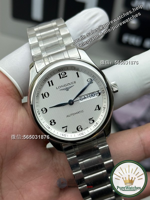How is the workmanship of the XF factory Longines Master Double Calendar compared to the genuine one? Can it be passed through the counter?