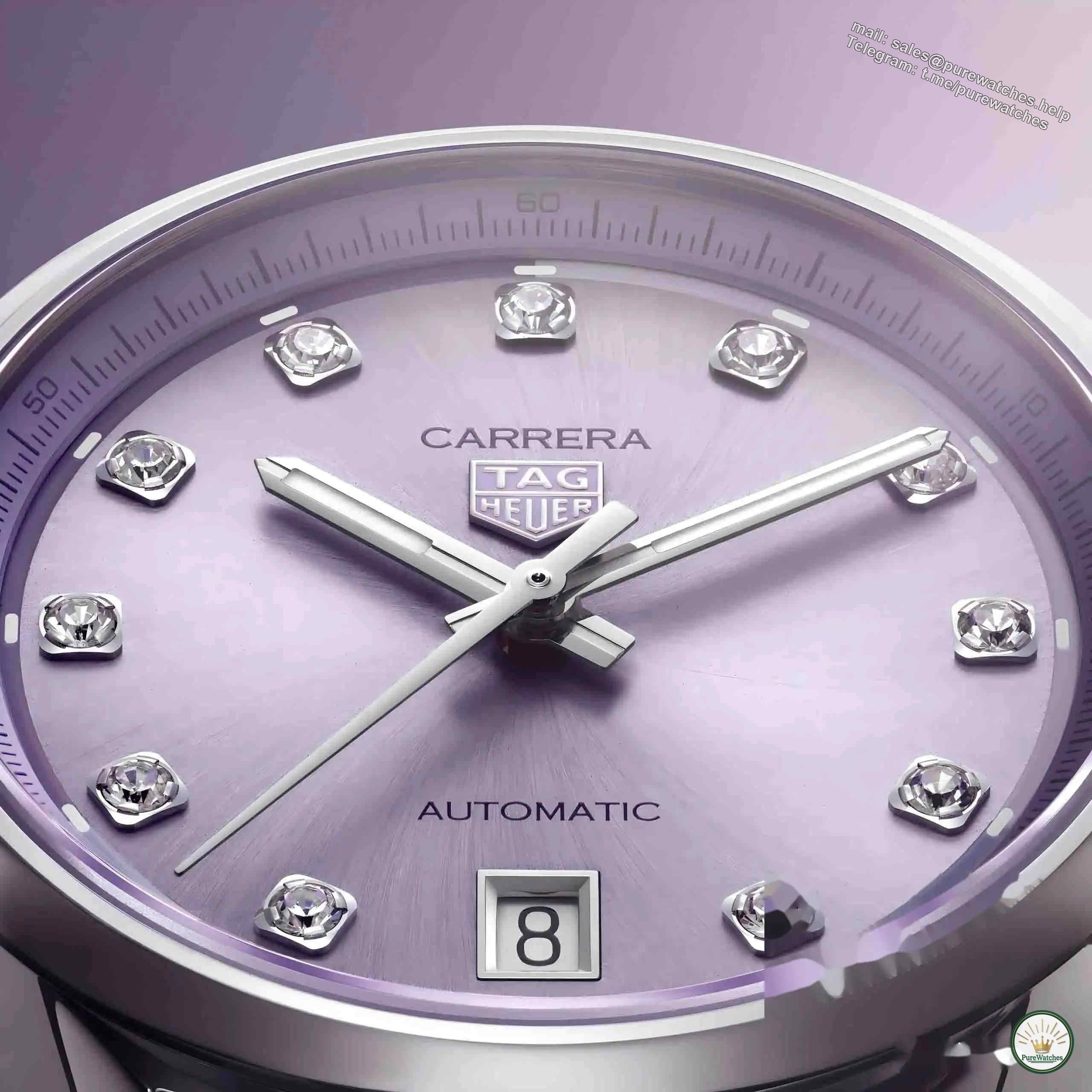 2025 new trend! TAG Heuer Carrera series, matte pink or lavender, which one do you choose?