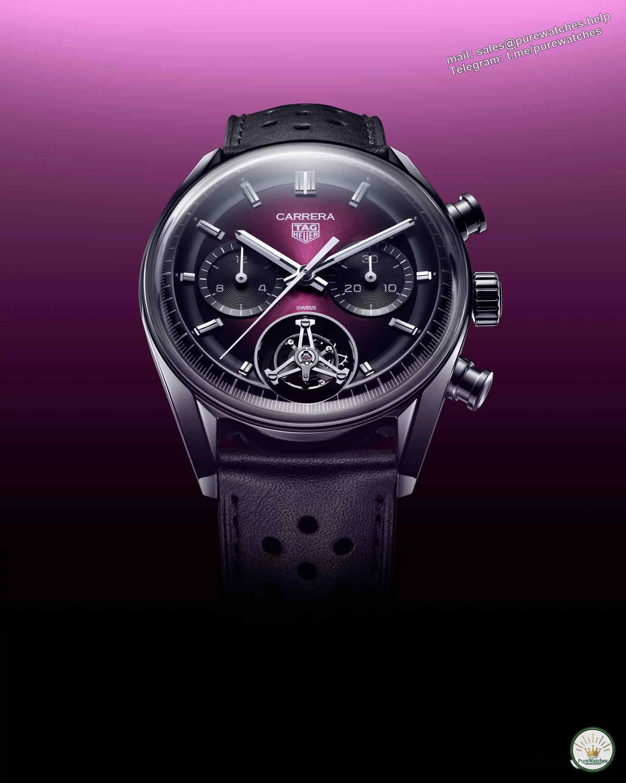 Stunning appearance! TAG Heuer Carrera Tourbillon Chronograph, limited to 200 pieces, waiting for you to grab!