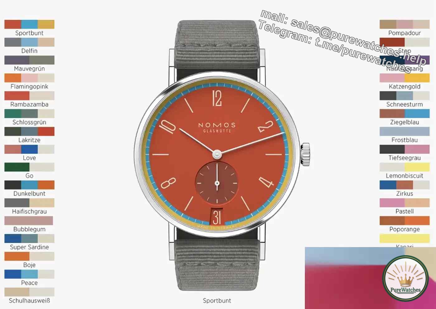 One glance for thousands of years! NOMOS Tangente series, the contrasting color design is breathtaking!