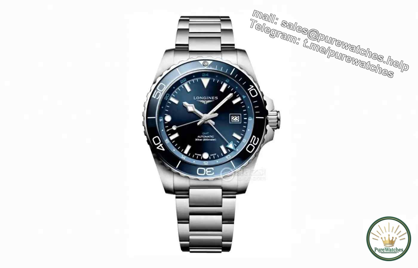 A must-have item for exotic vacations! This dual time watch allows you to keep track of the time in two places at any time!