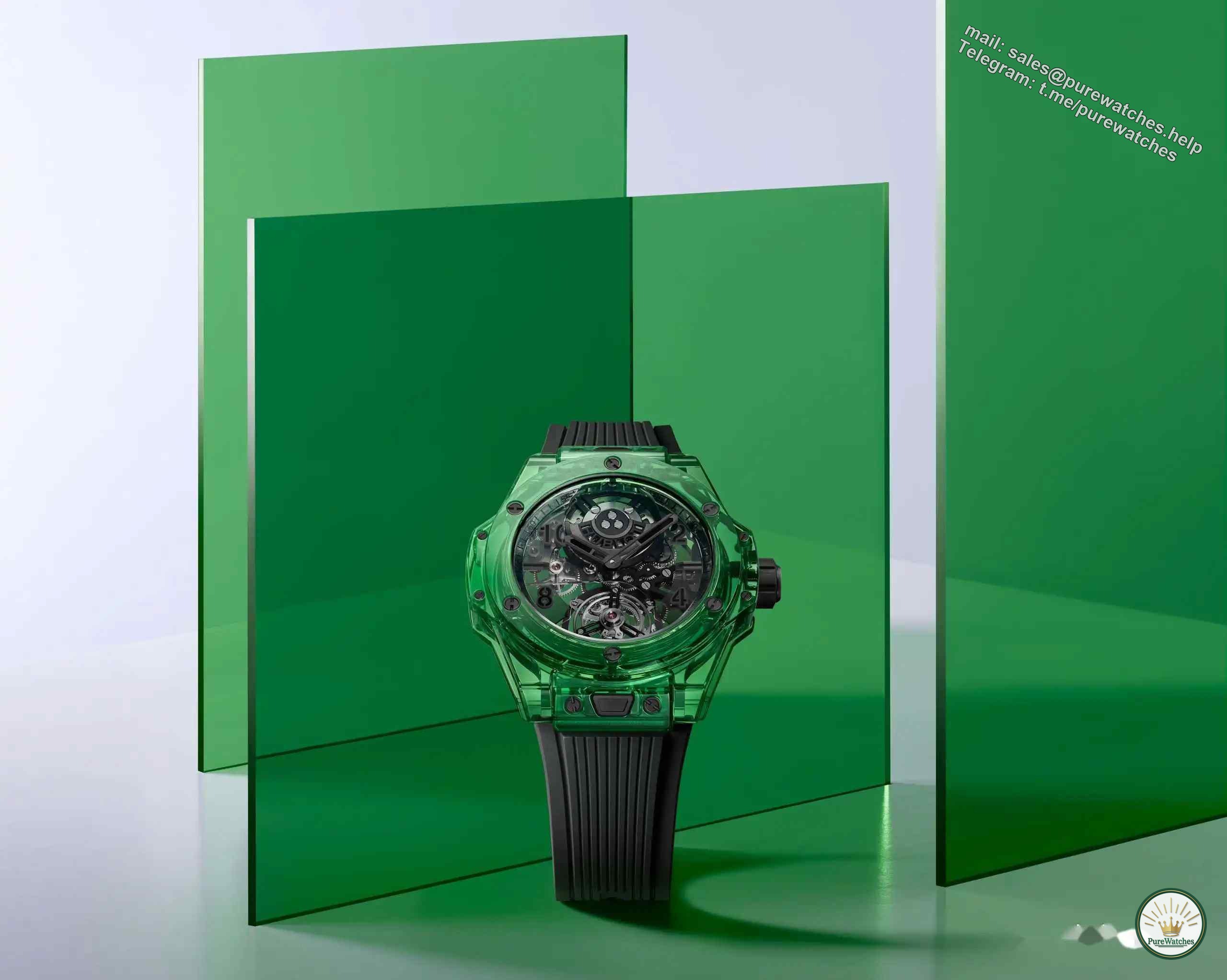 Hublot’s new watch! Hublot BIG BANG series, self-winding tourbillon green SAXEM first look!