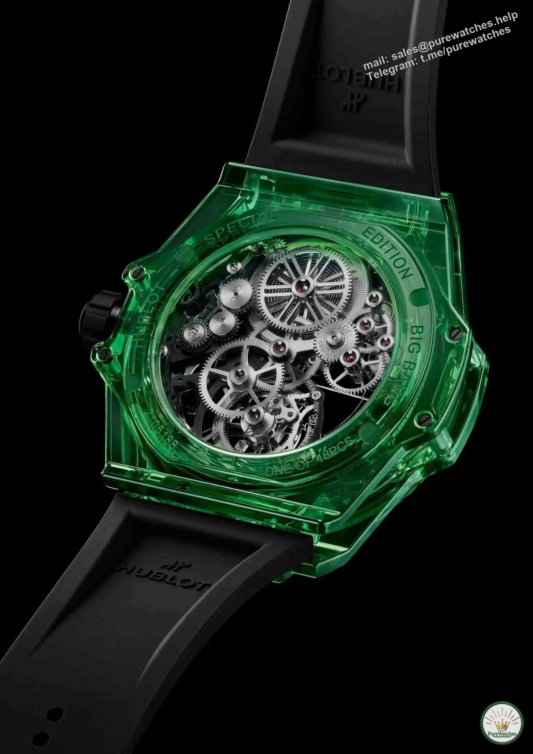 Hublot’s new watch! Hublot BIG BANG series, self-winding tourbillon green SAXEM first look!