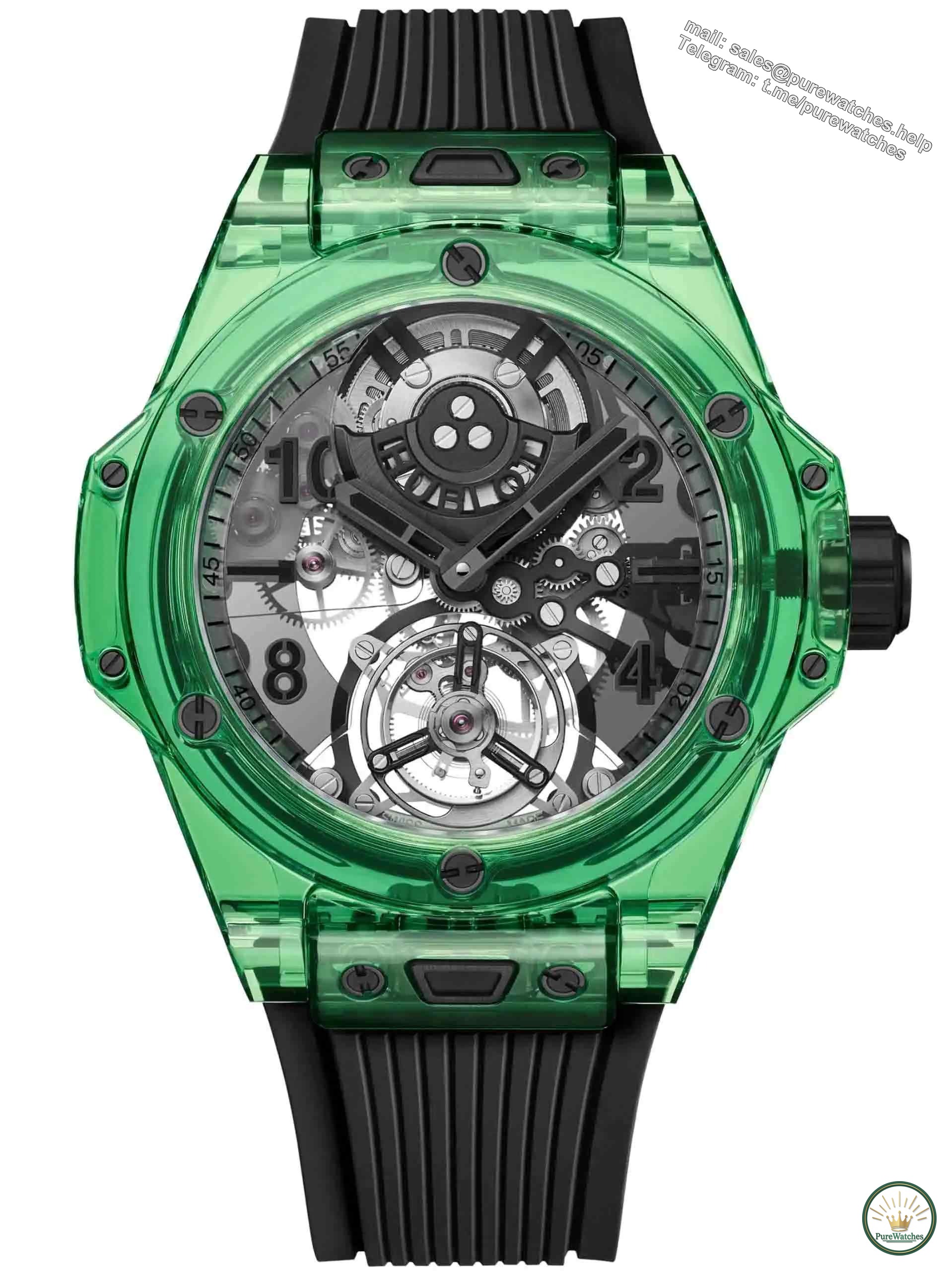 Hublot’s new watch! Hublot BIG BANG series, self-winding tourbillon green SAXEM first look!