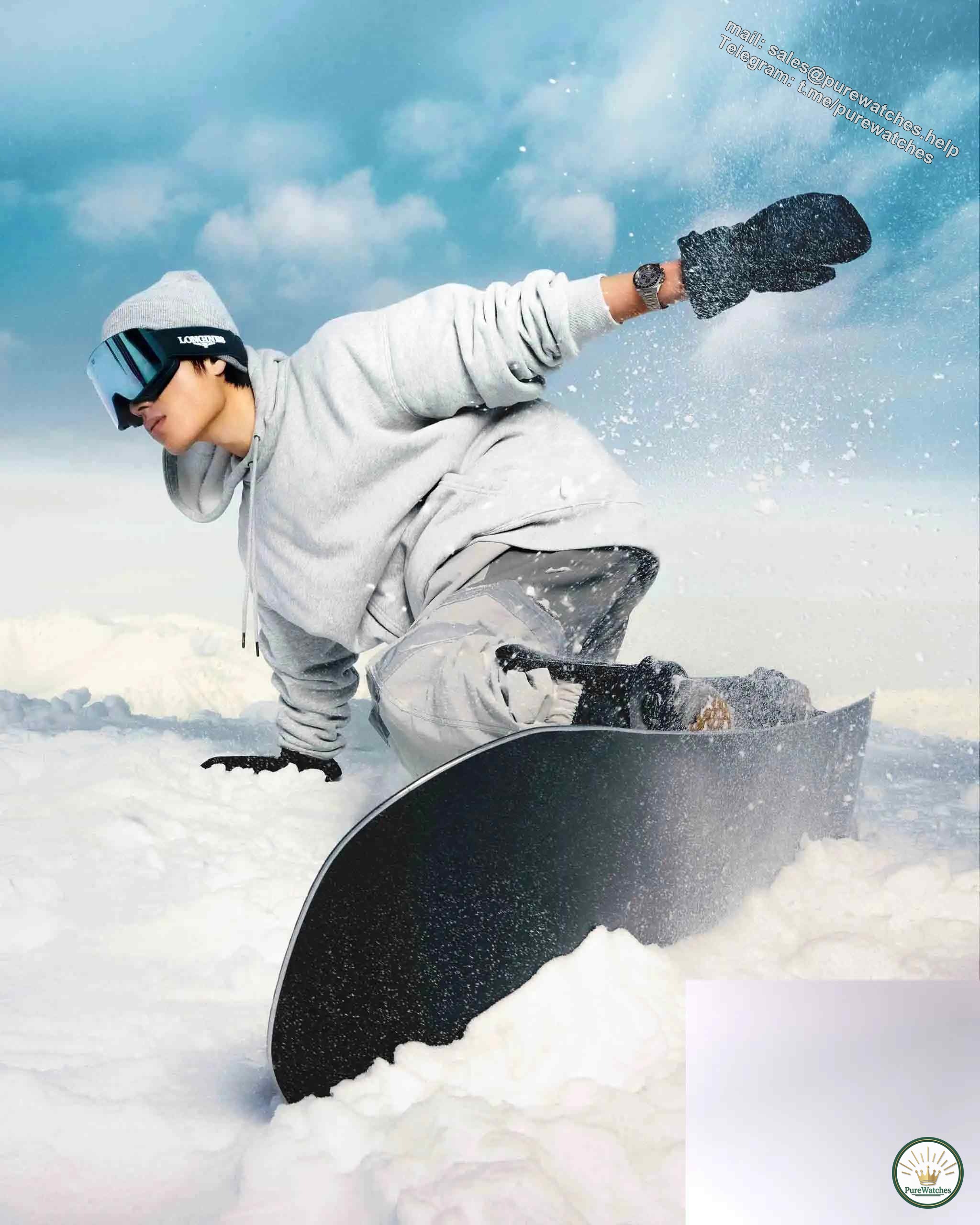 Limited to 2025 pieces! The Longines Concas Yuedong chronograph ski model records every leap you take on the snow field!
