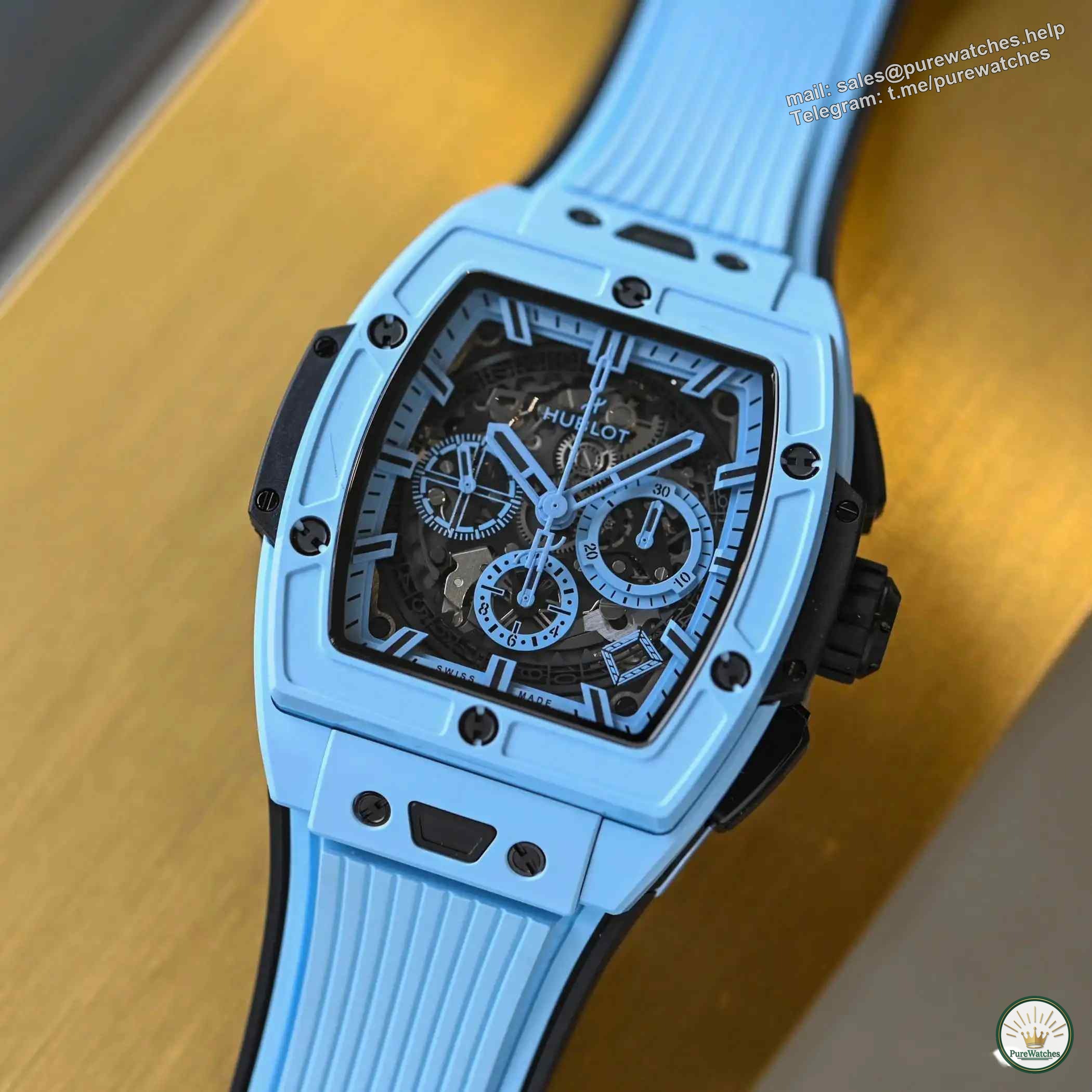 Want unique charm? Hublot Big Bang Soul Chronograph Colored Ceramic Model is waiting for you to choose!