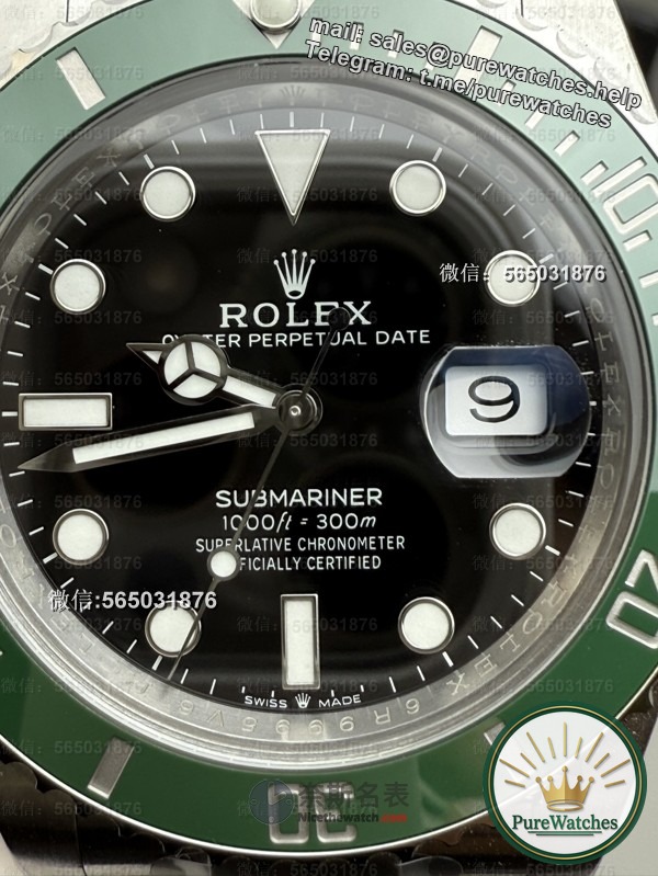 3235 movement + exclusive Clean green ring! How strong is the Factory C Green Water Ghost replica watch?