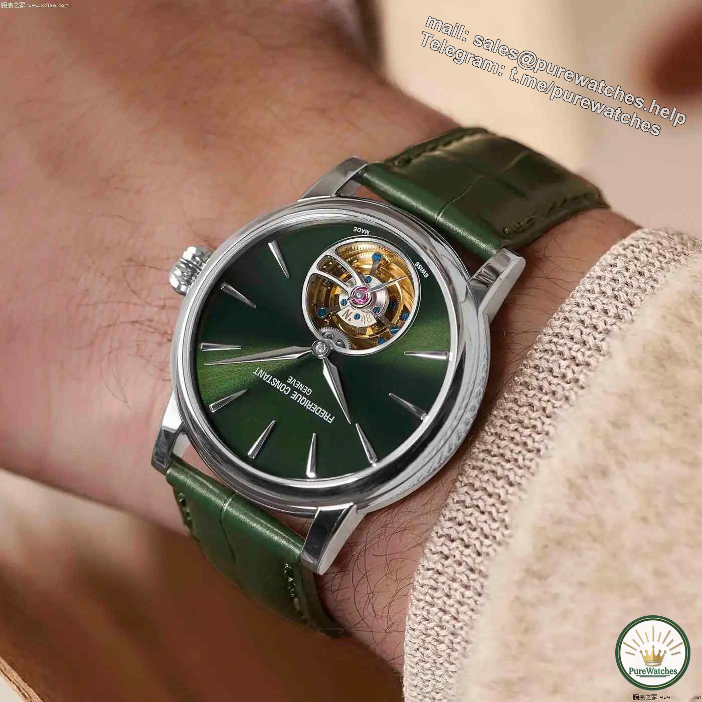 Frederique Constant’s new tourbillon green dial watch, is it worth buying? Look here!