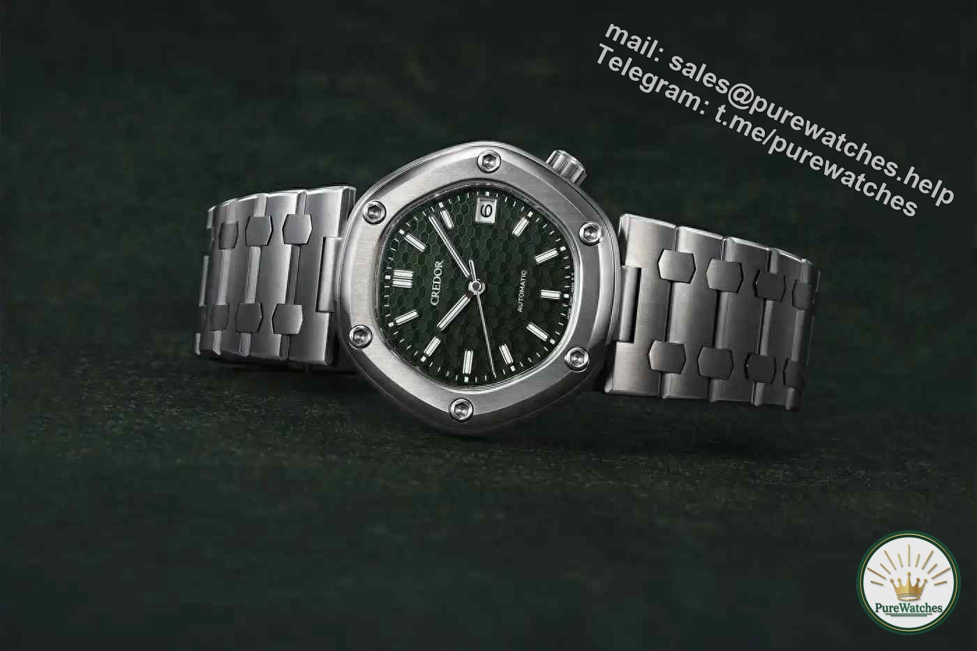 Want to be unique? Credor GCCR997 green watch makes you stand out from the crowd!