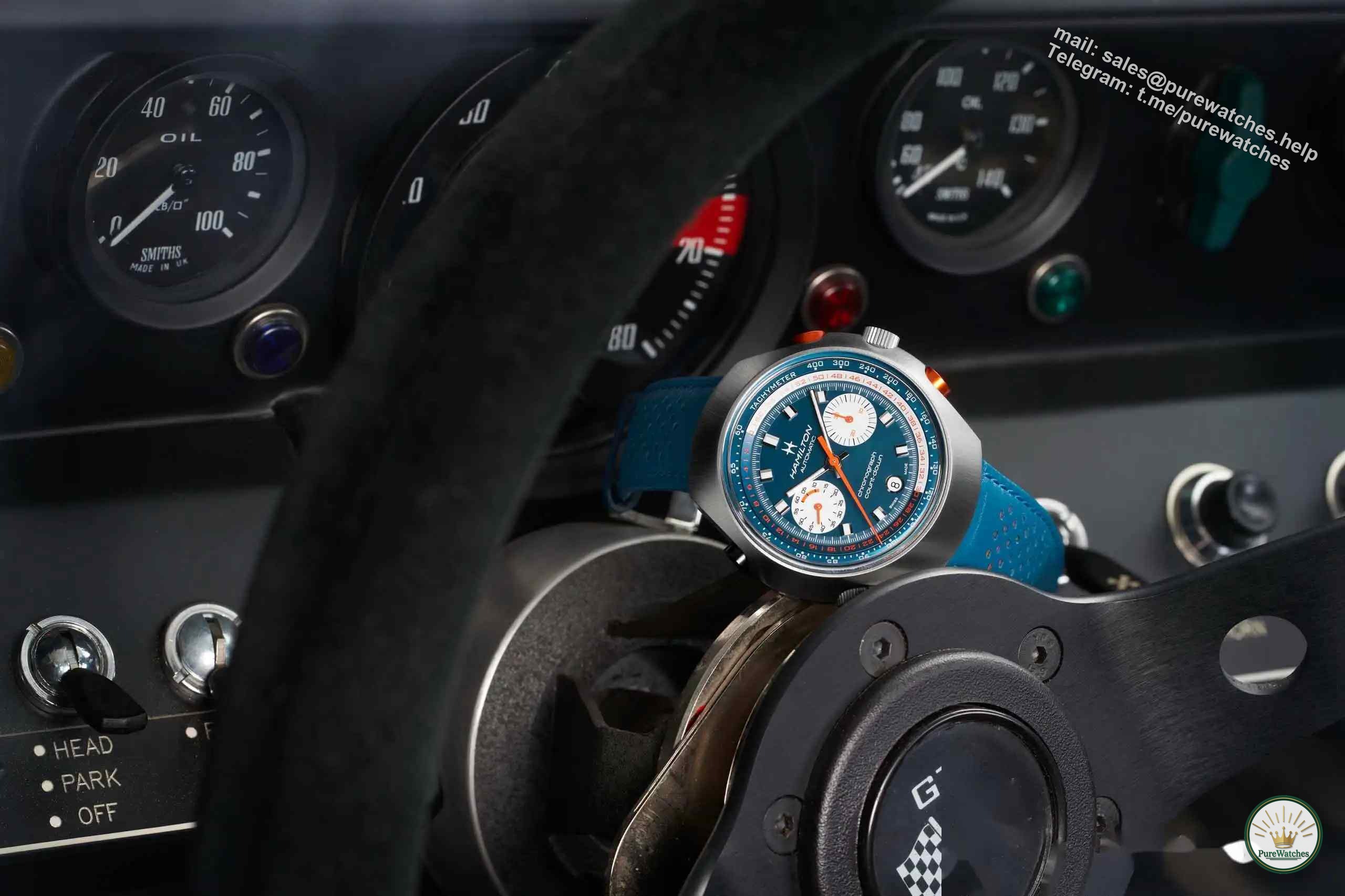 Hamilton Chrono-Matic 50, dual time system, a must-have artifact for racing enthusiasts!