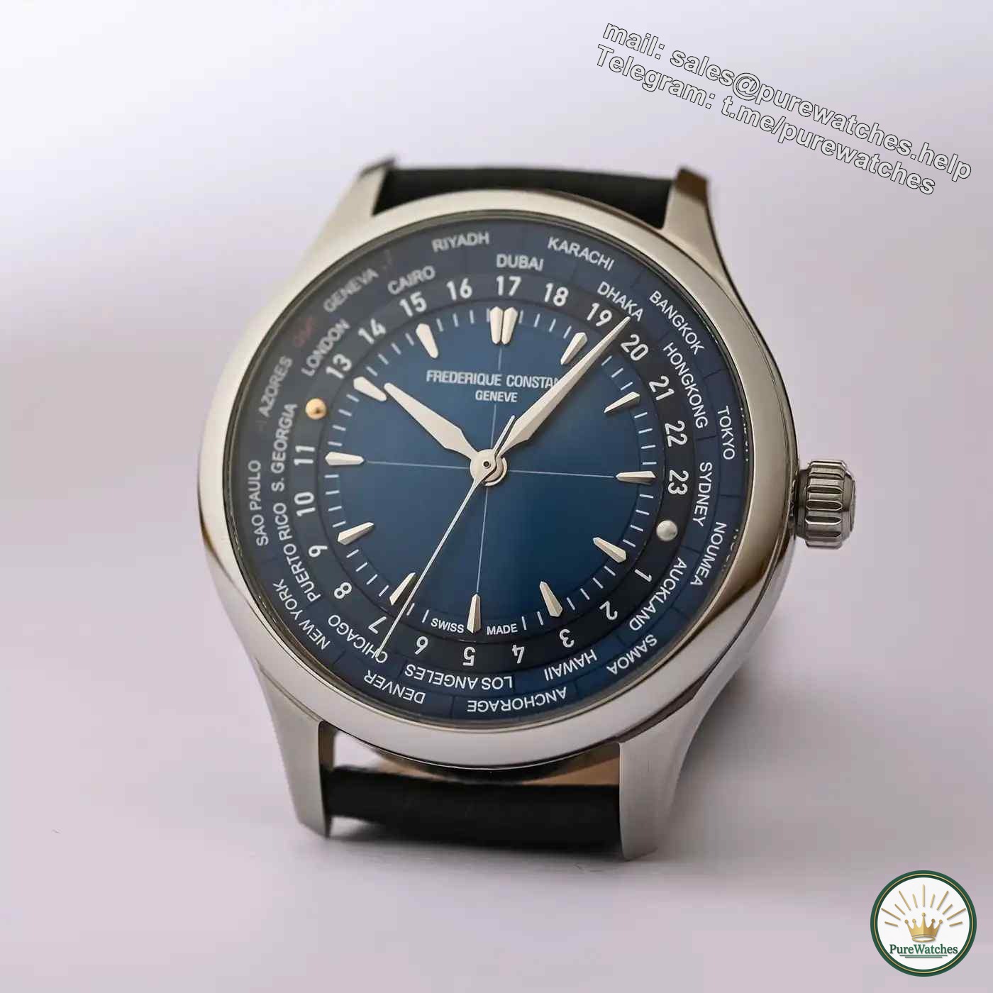 Simple but not simple! Analysis of Frederique Constant 40mm World Time Zone Watch!