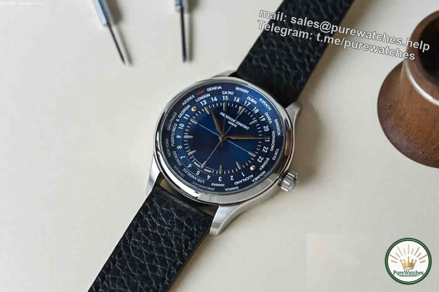 Simple but not simple! Analysis of Frederique Constant 40mm World Time Zone Watch!