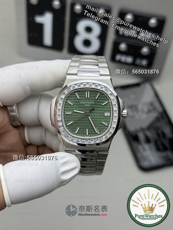 Is the 3K factory Nautilus 5711 green plate T diamond ring worth buying? An expert will tell you the truth!
