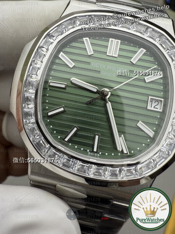 Is the 3K factory Nautilus 5711 green plate T diamond ring worth buying? An expert will tell you the truth!