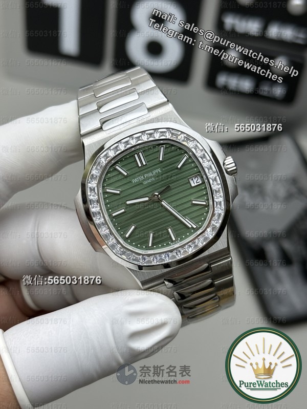 Is the 3K factory Nautilus 5711 green plate T diamond ring worth buying? An expert will tell you the truth!