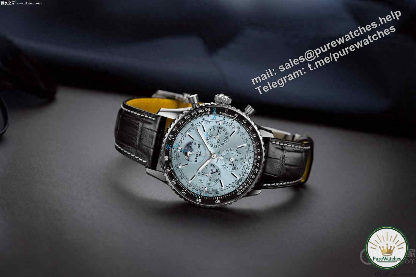 Breitling’s new aviation chronograph B19 watch, the perfect combination of ice blue color and perpetual calendar function, is it worth buying?