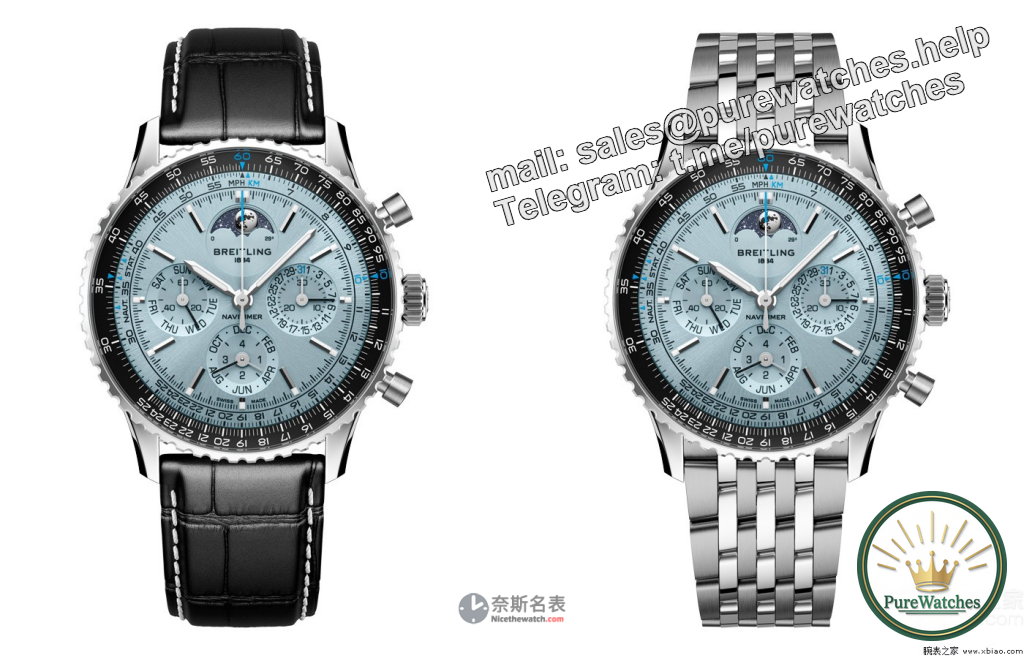 Breitling’s new aviation chronograph B19 watch, the perfect combination of ice blue color and perpetual calendar function, is it worth buying?