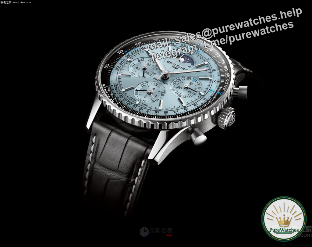 Breitling’s new aviation chronograph B19 watch, the perfect combination of ice blue color and perpetual calendar function, is it worth buying?