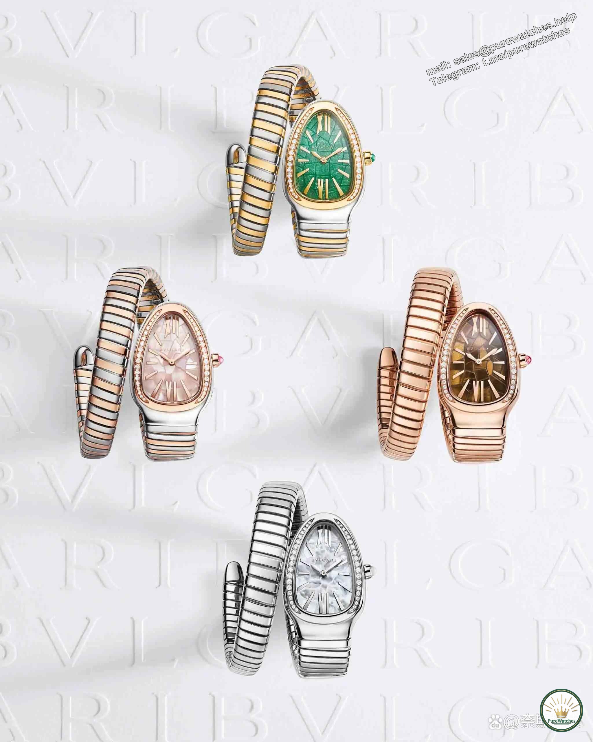 Same style as Zhao Lusi! The Bvlgari Snake watch embodies the poetic resonance of elegance and nature!