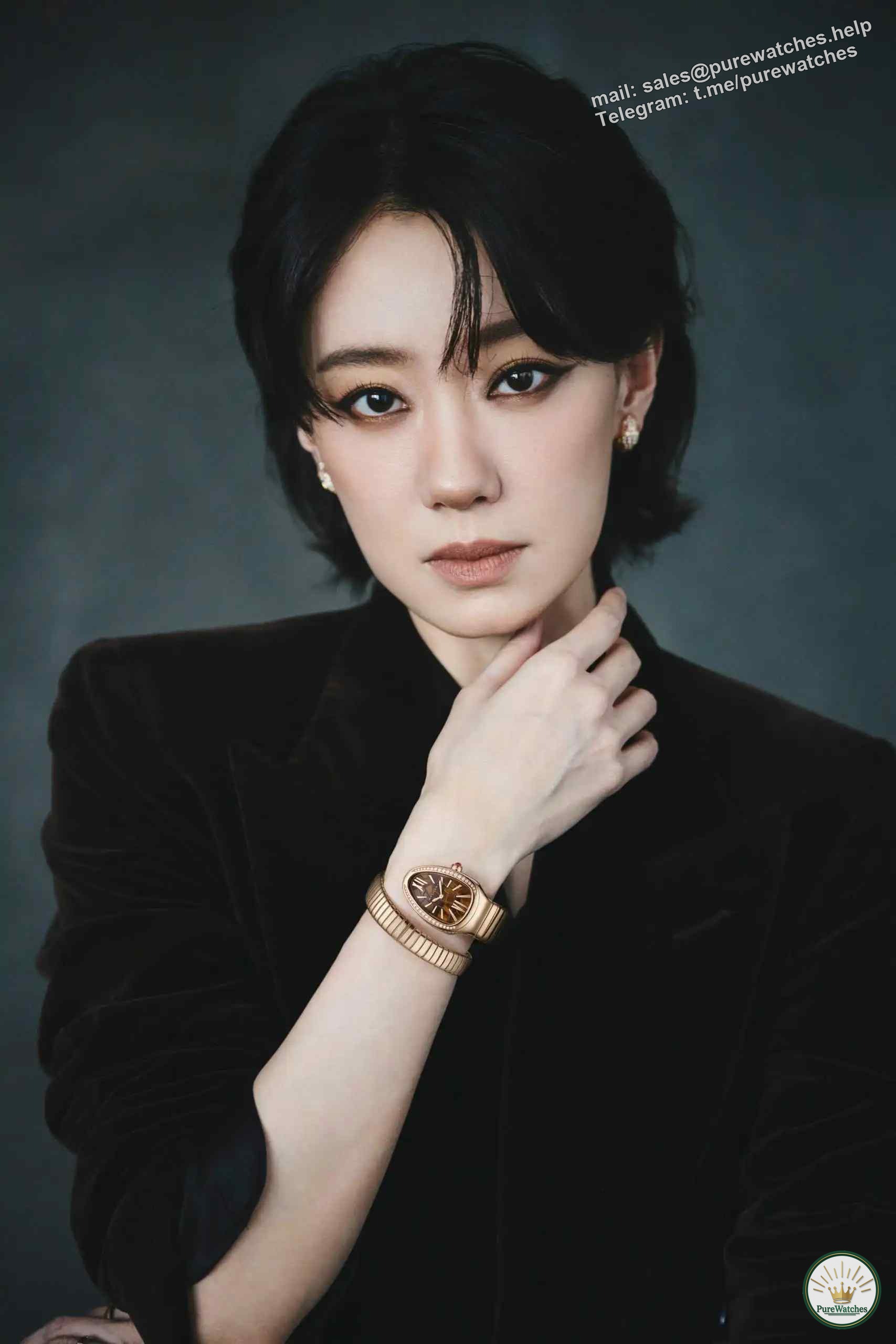 Same style as Zhao Lusi! The Bvlgari Snake watch embodies the poetic resonance of elegance and nature!