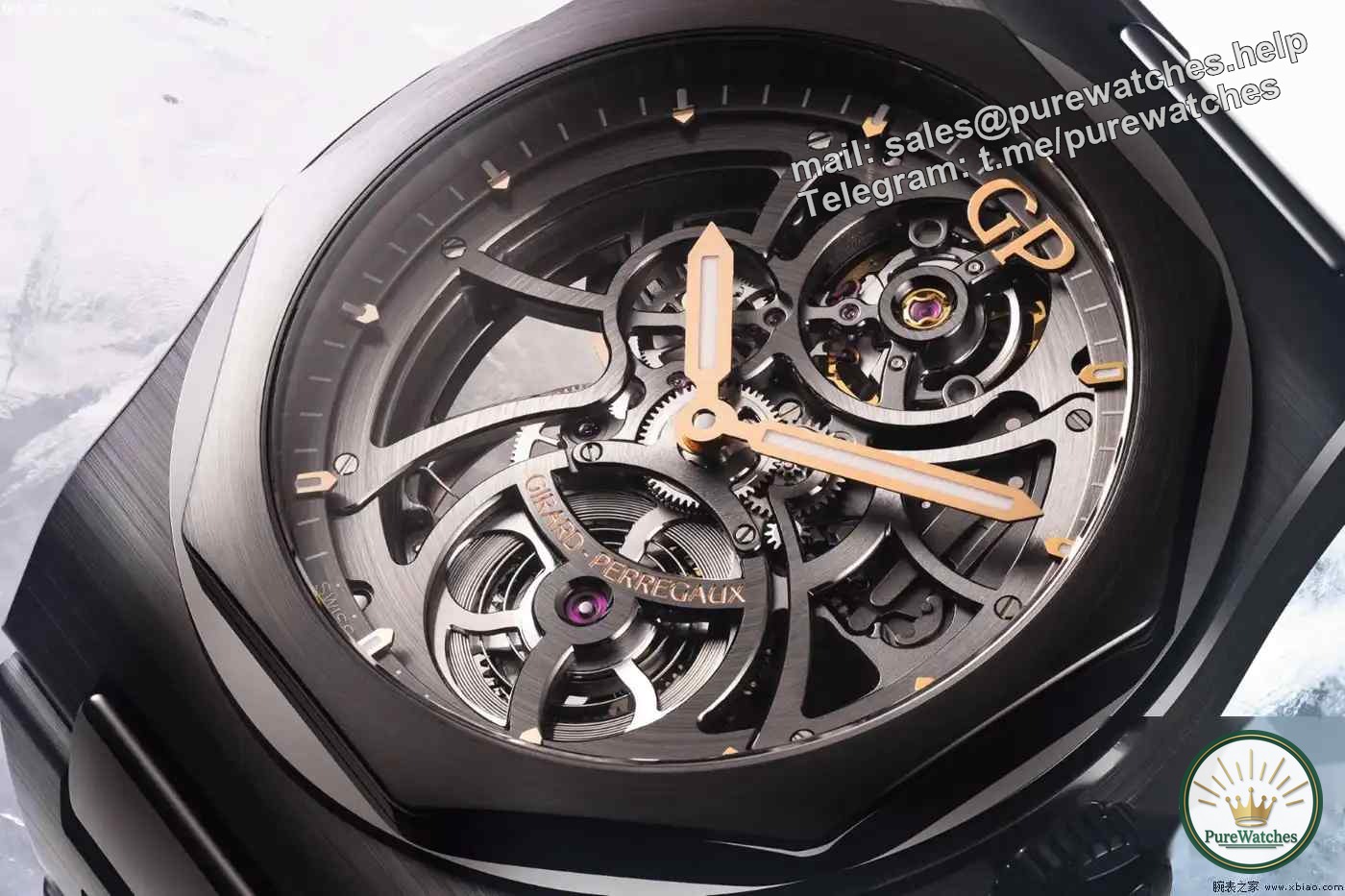 A future classic! Ceramic + hollow design, this GP Girard-Perregaux watch is worth owning