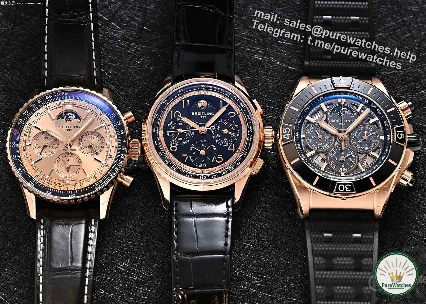 Can’t afford a Rolex? Breitling platinum ring ice blue dial watch gives you the same noble experience
