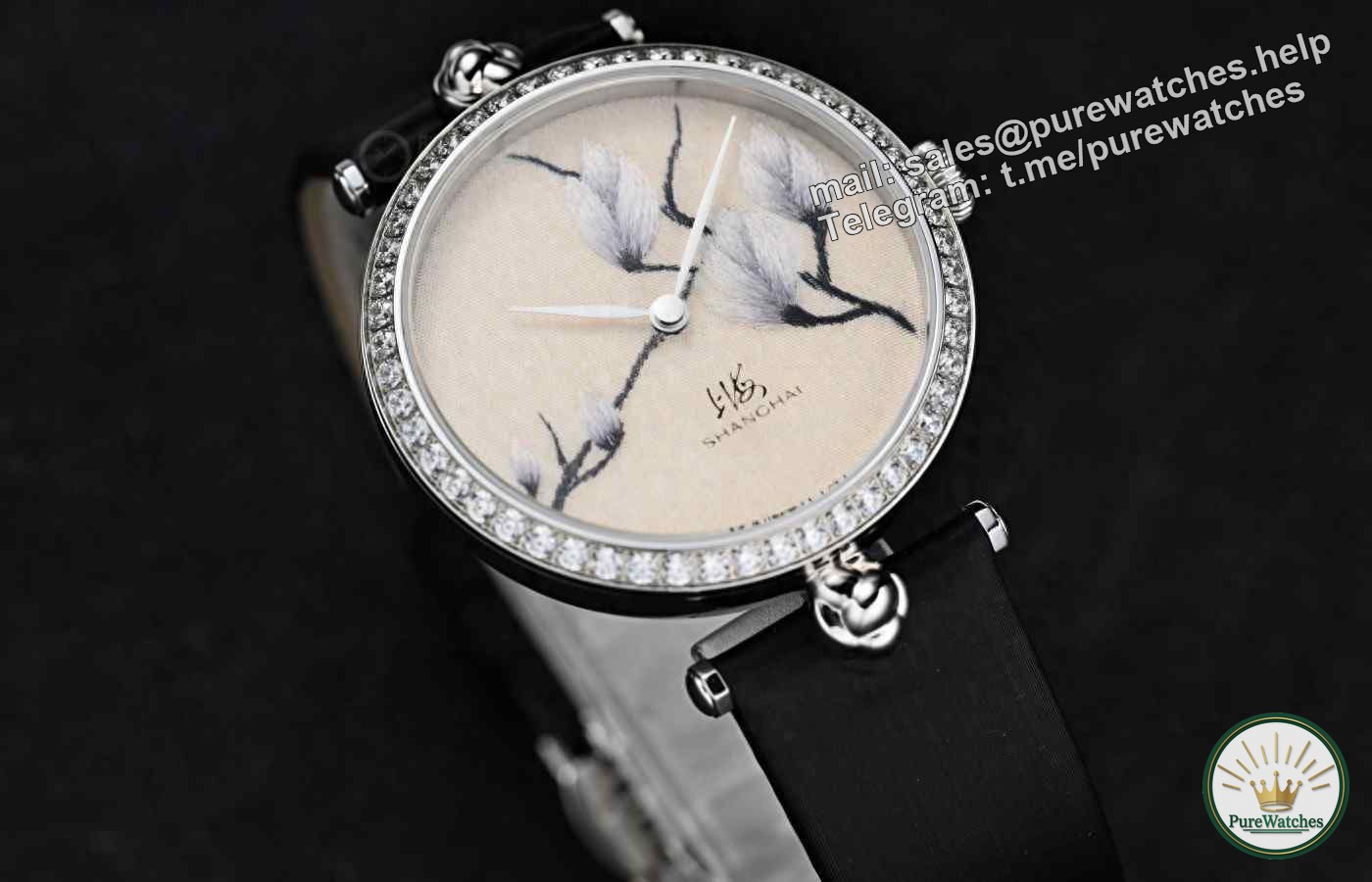 “Magnolia Picture” on your wrist! Shanghai Watch’s 70th Anniversary Intangible Cultural Heritage Embroidery Watch interprets oriental aesthetics