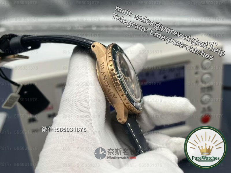 ZF Blancpain Luminous 50mm replica: 300 meters waterproof + sapphire bezel, the original version costs 200,000 and only costs 30 copies