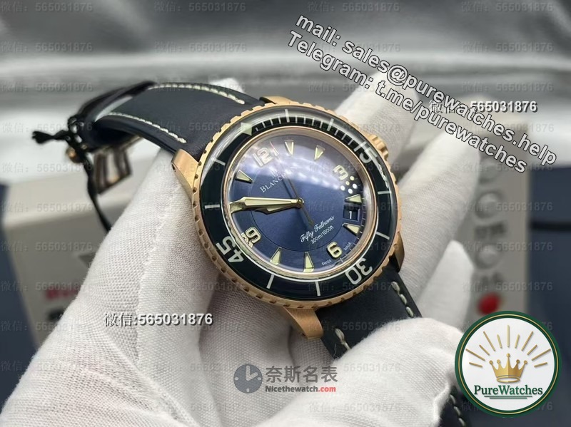 ZF Blancpain Luminous 50mm replica: 300 meters waterproof + sapphire bezel, the original version costs 200,000 and only costs 30 copies